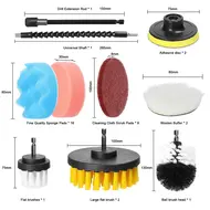 ​38PCS Car Polishing Pads Waxing Buffing Sponge Pad Kit Set  Car Polisher Buffer Waxer Sander Tool 687