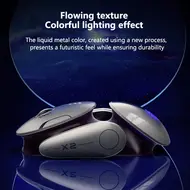 Inphic X2 Silent Bluetooth Mouse Metal Base Rechargeable Wireless Gaming Mouse For Computer Laptop Office Game 741