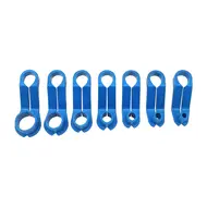 7PCS Fuel Line Disconnect Tool Set  AC Angled Tool Blue for Ford & Chrysler Replacement 735