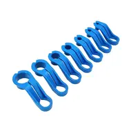7PCS Fuel Line Disconnect Tool Set  AC Angled Tool Blue for Ford & Chrysler Replacement 735