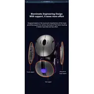 Inphic X2 Silent Bluetooth Mouse Metal Base Rechargeable Wireless Gaming Mouse For Computer Laptop Office Game 741