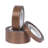 10m High Temperature Resistance 300 Degree PTFE Cloth Heat Insulation Sealing Brown Self-adhesive Waterproof Tapes 740
