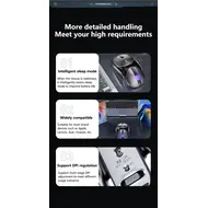 Inphic X2 Silent Bluetooth Mouse Metal Base Rechargeable Wireless Gaming Mouse For Computer Laptop Office Game 741