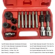 13 piece Alternator Pulley Tool Kit with storage cas 701
