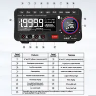 ​Aneng AN-999S Professional True RMS DC / AC Desktop Voice Digital Multimeter with Bluetooth Speaker 779
