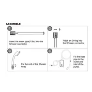 Camping Shower Outdoor Electric Shower Pump Rechargeable Shower Folding Bucket Hiking Traveling Shower Bathe Tool 702