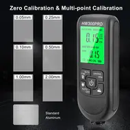 ​Car Paint Coating Thickness Gauge  0-2000UM Metal Coating Thickness Gauge with Fe and NFe Probe - White 717