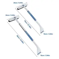 Car Multifunctional Snow Shovel Rotatable Telescopic Snow Removal Auto Windshield Defrosting Ice Scraper Deicing Cleaning Tools 710