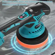 ​Cordless Car Buffer Polisher 8 speed Adjustment Kit with 2x21V 2000mah Batteries 2800-5500R/min for Car Detailing Polishing Waxing Scratch Removing 695