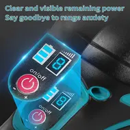 ​Cordless Car Buffer Polisher 8 speed Adjustment Kit with 2x21V 2000mah Batteries 2800-5500R/min for Car Detailing Polishing Waxing Scratch Removing 695