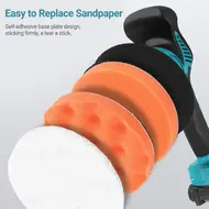 ​Cordless Car Buffer Polisher 8 speed Adjustment Kit with 2x21V 2000mah Batteries 2800-5500R/min for Car Detailing Polishing Waxing Scratch Removing 695