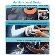 ​Cordless Car Buffer Polisher 8 speed Adjustment Kit with 2x21V 2000mah Batteries 2800-5500R/min for Car Detailing Polishing Waxing Scratch Removing 695