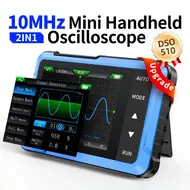 ​Fnirsi DSO-510 Handheld 2-in-1 10MHz Bandwidth Oscilloscope + Signal Generator 783