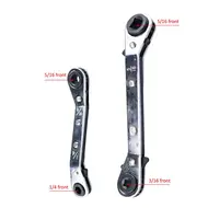 ​HVAC Valve Core Removal Tool 1/4 to 5/16, 5/16 to 3/16 Dual Size SAE Wrench for Air Conditioning Valve Core Remover Installer Refrigeration Service - 2Pcs 697