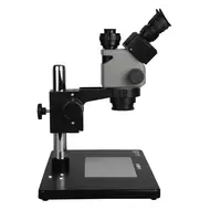 ​Kaisi 6558 6.5-58X Synchronous Zoom Trinocular Stereo Microscope with Big Base & Silicone Pad 780