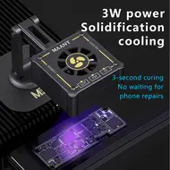 ​MaAnt M066 3W Multi-function Rechargeable UV Curing Cooling Fan 744