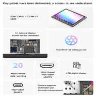 Mechanic Tanying Action 2 Microscope Video Multimeter 12.4 million pixels 1080P Full HD Vision HDMI/Type-C AC/DC Voltage Tester 745