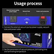 ​MECHANIC Gan-03 Abag 8 Inch Airbag Laminating Machine for Straight Curved Screen Vacuum Bonding Intelligent Control Pressure 791