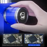 Mechanic MOS300 6-45X HD Continuous Zoom Trinocular Stereo Microscope for PCB Soldering 750