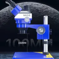 Mechanic MOS300 6-45X HD Continuous Zoom Trinocular Stereo Microscope for PCB Soldering 750
