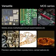 Mechanic MOS300 6-45X HD Continuous Zoom Trinocular Stereo Microscope for PCB Soldering 750