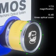 Mechanic MOS300 6-45X HD Continuous Zoom Trinocular Stereo Microscope for PCB Soldering 750