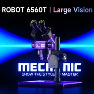 Mechanic Robot 6560T 6.5-60X Trinocular Microscope with Aluminum Alloy Big Base 751