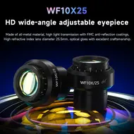 Mechanic Robot 6560T 6.5-60X Trinocular Microscope with Aluminum Alloy Big Base 751