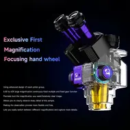 Mechanic Robot 6560T 6.5-60X Trinocular Microscope with Aluminum Alloy Big Base 751