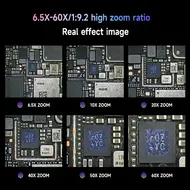 Mechanic Robot 6560T 6.5-60X Trinocular Microscope with Aluminum Alloy Big Base 751