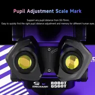 Mechanic Robot 6560T 6.5-60X Trinocular Microscope with Aluminum Alloy Big Base 751