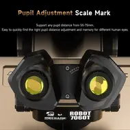 ​Mechanic Robot 7060T 7-60X Trinocular Microscope with Aluminum Alloy Big Base 752