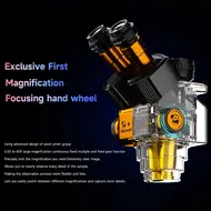 ​Mechanic Robot Z4 6.5-60X Trinocular Stereo Microscope with Aluminum Alloy Big Base 753