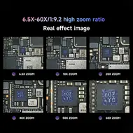 ​Mechanic Robot Z4 6.5-60X Trinocular Stereo Microscope with Aluminum Alloy Big Base 753