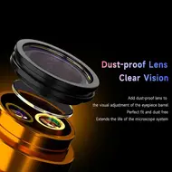 ​Mechanic Robot Z4 6.5-60X Trinocular Stereo Microscope with Aluminum Alloy Big Base 753