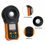 ​PEAKMETER PM6612L LED Colorful Brightness Tester Light Meter 200000 LUX Handheld Digital Luxmeter Luxometro Enviromental Tester 794
