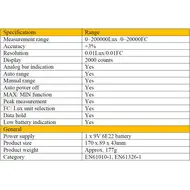 ​PM6612 Digital LUX Meter 200,000 Lux Light Meter Test Spectra Auto Range High Precision Digital Luxmeter Illuminometer Measure 793