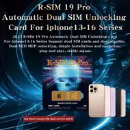 ​R-SIM 19 Pro Automatic Dual SIM Unlocking Card for iPhone 13 to 16PM Like ICCID Unlock only Support Dual SIM Slots 771