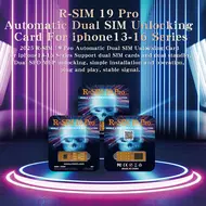 ​R-SIM 19 Pro Automatic Dual SIM Unlocking Card for iPhone 13 to 16PM Like ICCID Unlock only Support Dual SIM Slots 771