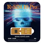 ​R-SIM 19 Pro Automatic Dual SIM Unlocking Card for iPhone 13 to 16PM Like ICCID Unlock only Support Dual SIM Slots 771