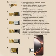 ​R-SIM 19 Pro Automatic Dual SIM Unlocking Card for iPhone 13 to 16PM Like ICCID Unlock only Support Dual SIM Slots 771