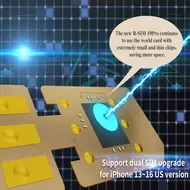 ​R-SIM 19 Pro Automatic Dual SIM Unlocking Card for iPhone 13 to 16PM Like ICCID Unlock only Support Dual SIM Slots 771