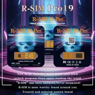 ​R-SIM 19 Pro Automatic Dual SIM Unlocking Card for iPhone 13 to 16PM Like ICCID Unlock only Support Dual SIM Slots 771