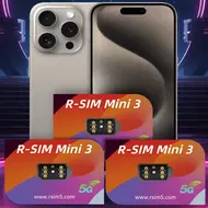 R-SIM Mini3 Unlock Card Sticker for iPhone 13 to 16 Series Like ICCID Unlock Only Support Dual SIM Slots 773