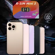 R-SIM Mini3 Unlock Card Sticker for iPhone 13 to 16 Series Like ICCID Unlock Only Support Dual SIM Slots 773