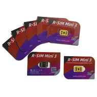 R-SIM Mini3 Unlock Card Sticker for iPhone 13 to 16 Series Like ICCID Unlock Only Support Dual SIM Slots 773