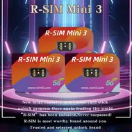 R-SIM Mini3 Unlock Card Sticker for iPhone 13 to 16 Series Like ICCID Unlock Only Support Dual SIM Slots 773