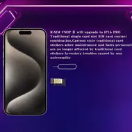​2025 the latest R-SIM VSOP2 SED MEP Flexible card for iPhone 13 to 16 Dual sim Series . like iccid . 100% Perfectly 5G. 772