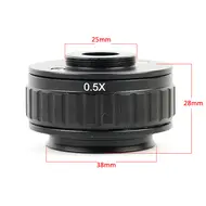 ​RF4 Interface Diameter 25mm 0.5X C-Mount Adapter Lens for Trinocular Stereo Microscope 755