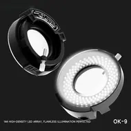 ​RF4 OK-9 Adjustable 144 LED Ring Light for Binocular / Trinocular Stereo Microscope 758